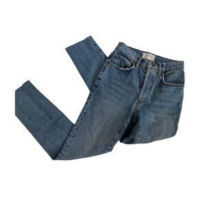 Free People High Waisted Distressed  Jeans size 25